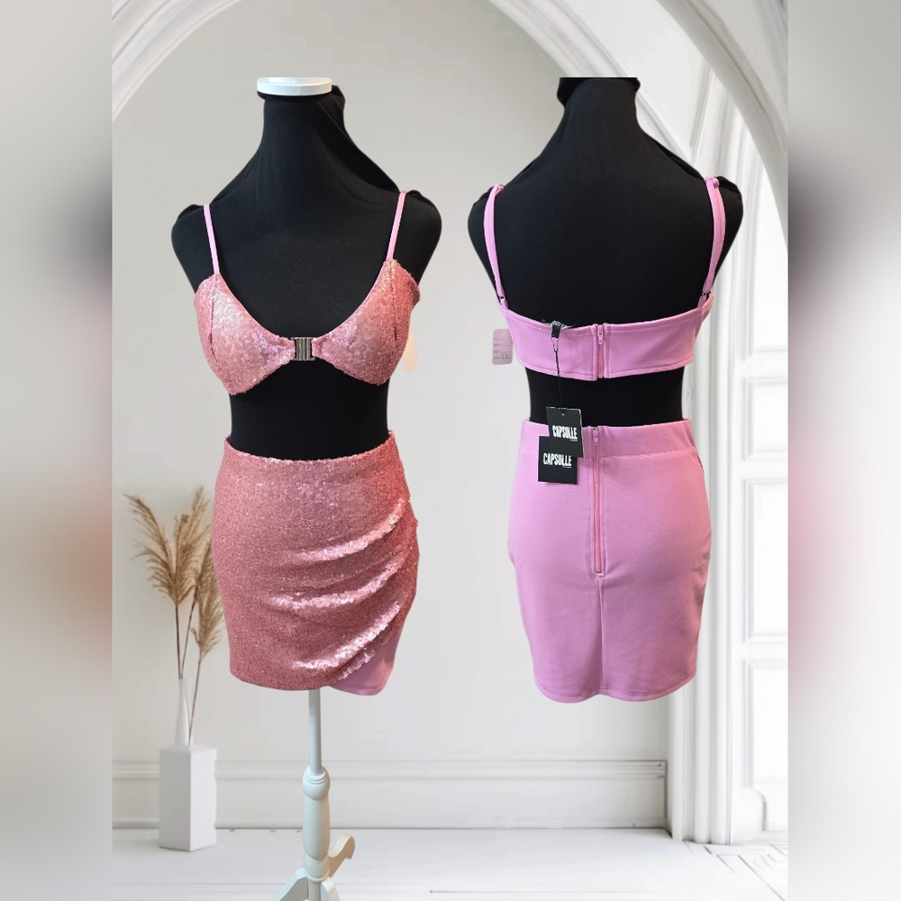 New Capsule Pink Sequin Set